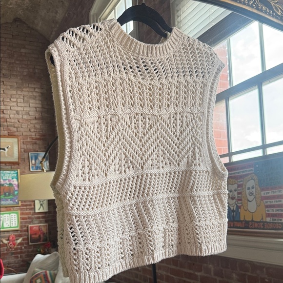 Rag & Bone Cream Sweater Vest - Picture 3 of 3